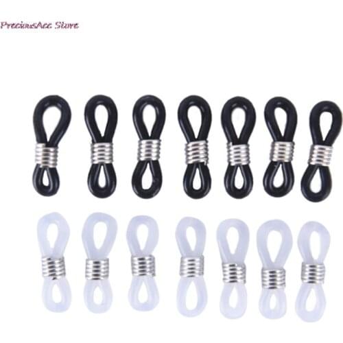 100PCS Silicone Glass Chain Connection Glasses Chain Ring Strap Extension Spring Rope Antiskid Rubber
