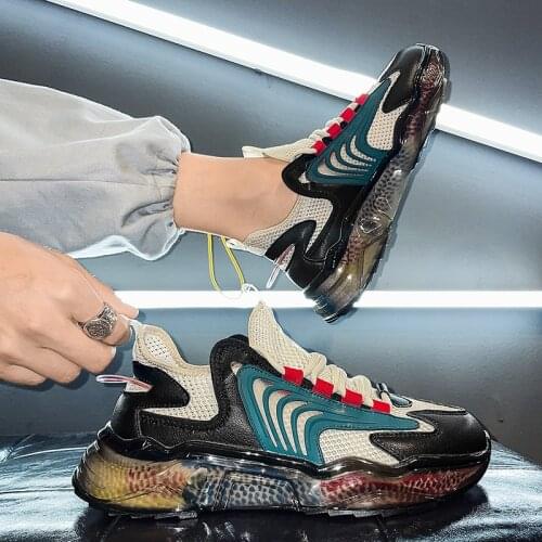 2021 Casual Sport Men Sneakers Rubber Lace-Up Zapatillas Hombre Size 39-45 EVA Male Running Shoes Fashion Men Vulcanized Shoes