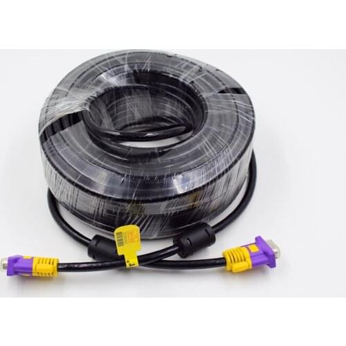 3/5m Computer Monitor VGA Extension Cable VGA M/M Wire HD 15 Pin Male to Male VGA Cord Copper Line for Laptop PC Projector black
