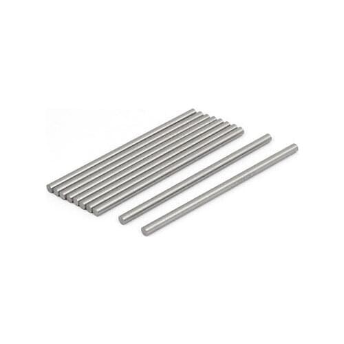 4.5mm Dia 100mm Length HSS Round Shaft Rod Bar Lathe Tools Gray 10pcs