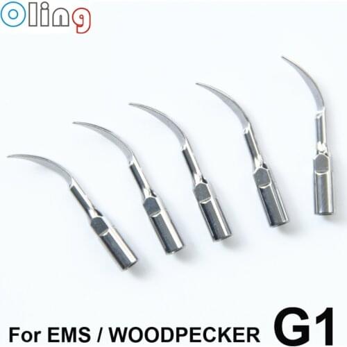5PCS Dental Ultrasonic Scaler Tips G1 Scaling Tips Fits EMS Woodpecker G1*5 Dental Scaler Tips Scaler For Teeth