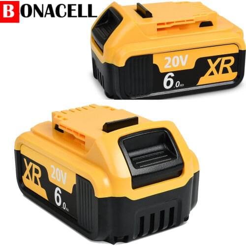 6000mAh 20V MAX DCB200 DCB180 DCB205 Battery for Dewalt DCB200 DCB204 DCB101 DCF885 DCD980 DCB181 DCB182 Cordless Power Tools