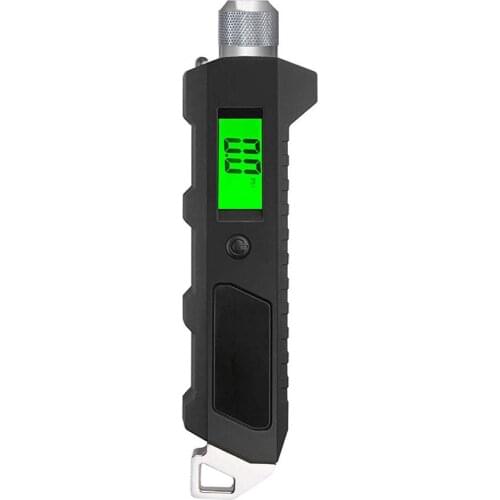 Digital Tire Pressure Gauge Maximum 230 PSI Heavy Duty Non-Slip For Car Bicycle with Large Backlit LCD Flashlight