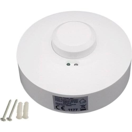 High Quality Universal AC 110V-240V Round Ceiling Mounted Microwave Radar Inductive Switch Sensor Switch Human Motion Sensor