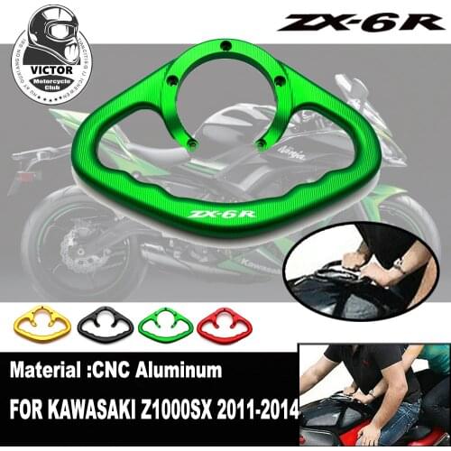 For KAWASAKI ZX-6R ZX-10R VERSYS650 NINJA650 CNC Motorcycle Passenger Handles The Fuel Tank Grab Bar Handle Armres