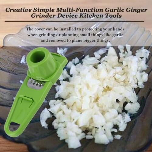 Eco-Friendly Simple Multi-Function Garlic Ginger Press Crusher Chopper Slicer Kitchen Hand Tool Grinder Vegetable Tools