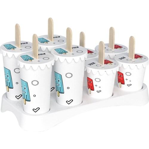 Ice Cream Mould Household Food Grade Ice Box Disposable Ice Mould Container Homemade Popsicle Mould can CSV