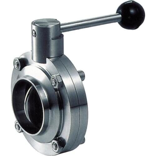3 1/2" SS 304 butterfly valve,Manual,Stainless steel butterfly valve,sanitary butterfly valve,Welding Butterfly