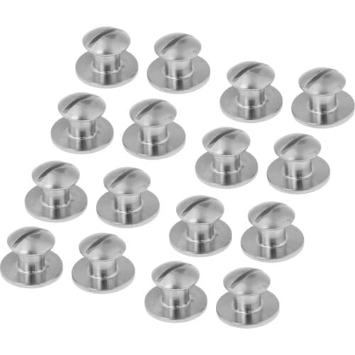 16pcs 316 Stainless Steel Book Screws for Technical Scuba Diving Backplate Pad & BCD Attachment Scuba Diving Book Screw