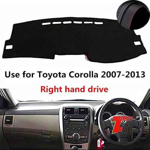 TAIJS Factory Dust resistant Hot selling Leather Car Dashboard Mat For TOYOTA COROLLA 2007-2013 Right hand drive