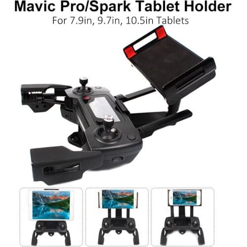 Front Smartphone Tablet Bracket Scalable Holder Stretching Support for DJI SPARK & MAVIC Controller 7.9in, 9.7in, 10.5in tablets