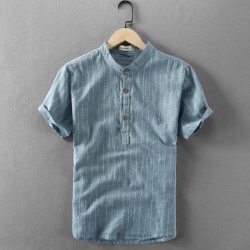 Мужские льняные рубашки Leviortin China At AliExpress