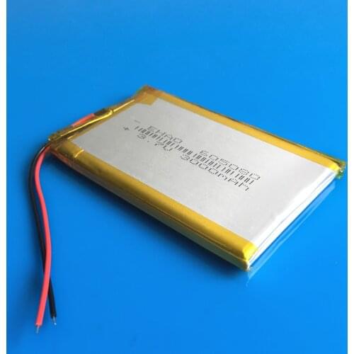 3.7V 3000mAh lithium polymer lipo rechargeable battery 605080 for GPS DVD PDA PAD power bank Tablet PC e-book camera tablet