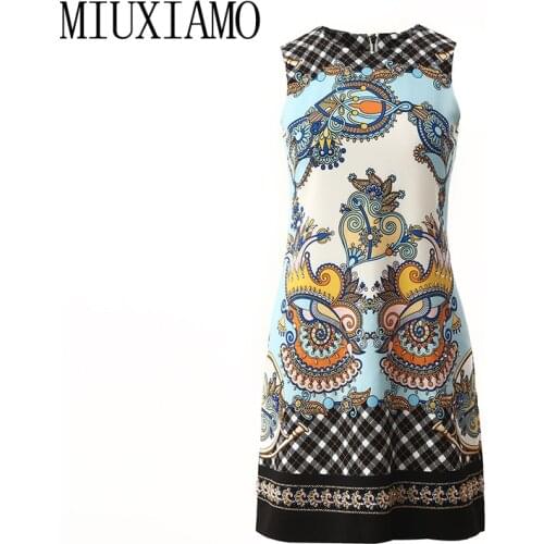 MIUXIMAO Luxurious 2020 Summer dress Party dress Flower Diamonds Slim Elegant Colourful Office Lady Dress Women Vestidos