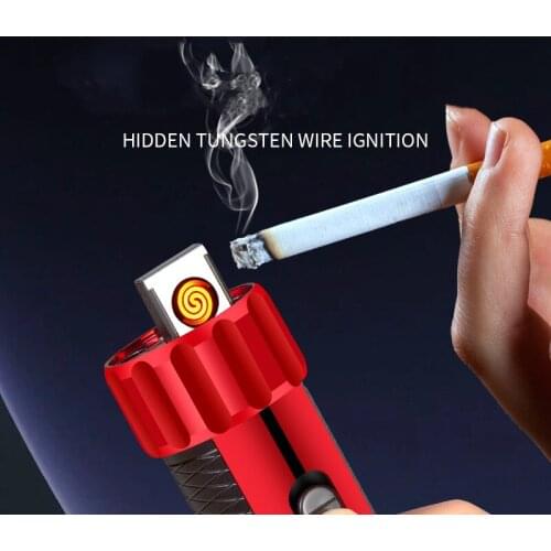 Multifunctional Portable Lighter, Mobile Phone Charging Treasure, Interesting Glare Flashlight, Lighter, Cigarette Lighter