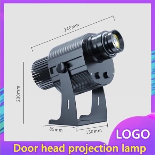 Multi-Color Gradient Rotation Spotlight Logo Text Pattern Custom Light Cast Lamp Ground Advertising Projection Lamp