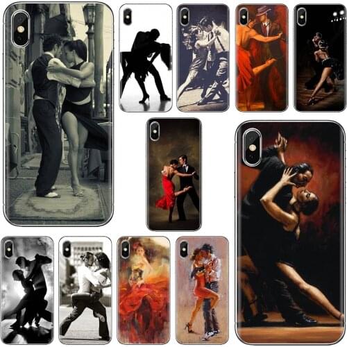 Soft Silicone Case For Samsung Galaxy A3 A5 A7 A9 A8 Star Lite A6 Plus 2018 2015 2016 2017 Latin dance Tango European dance Art