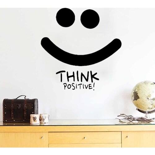 Think Positive Wall Stickers Home Decor Kids Children Room Decoration Nursery Wall Decals Vinyl Removable Wall Art Murals Poster