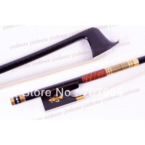 New 4/4 Violin Bow Carbon Fiber High quality Flower inlaid