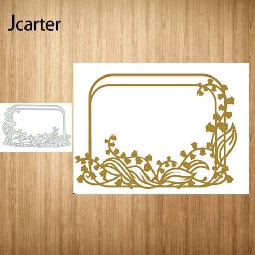 New Arrival Metal Cutting Dies Vine Rectangle Frame Craft Handmade Knife Mould Blade Punch Stencils Dies Cut Scrapbooking Model