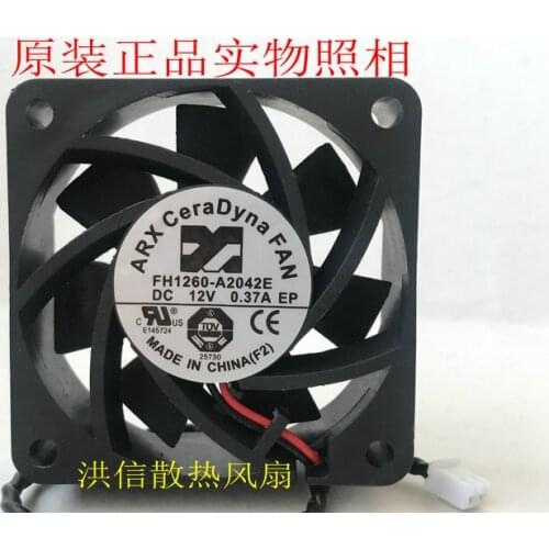 Original fh1260-a2042e DC12V 0.37a 6cm cooling fan
