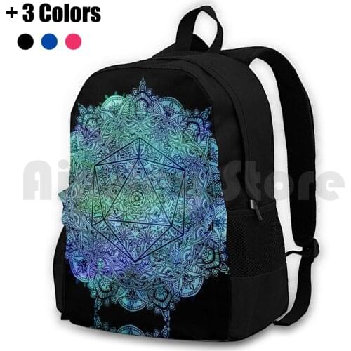 Odesza Mandala Outdoor Hiking Backpack Riding Climbing Sports Bag Edm Rave Zeds Dead Griz Bassnectar Edc Party Fun Music Dj