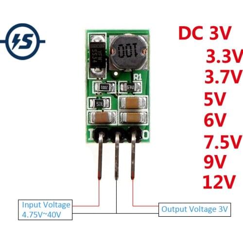Step-Down Module 1A DC 6.5-40V To DC 3V 3.3V 3.7V 5V 6V 7.5V 9V 12V DC To DC Converter Step-Down Module With Solder Header