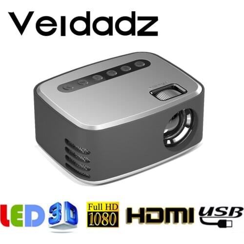 VEIDADZ New T20 Mini Portable Storage Bag 1080P USB HD 320x240 Pixel LED Home Photo Media Video Player Cinema Projector
