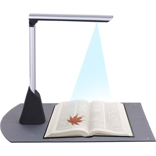 Portable High Speed USB Book Image Document Camera Scanner 10 Mega-pixel HD High-Definition with OCR Function LED Light