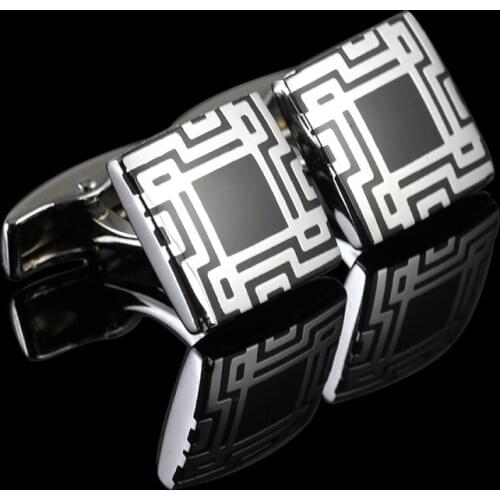 The latest Fashion French Shirt Laser Engraving Men Jewelry Unique Wedding Groom Men Cuff Links Business Cufflinks For Mens