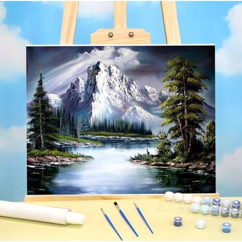 Nature Painting By Numbers Package Oil Paints 40*50 Paiting By Numbers Wall Decoration Kids Wall Art Handicraft Drawing