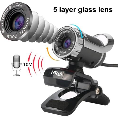 Adjustable FULL HD 1080P Webcam USB Camera Desktop Web Camera Built-in Microphone Video Call For PC Laptop Desktop Computer