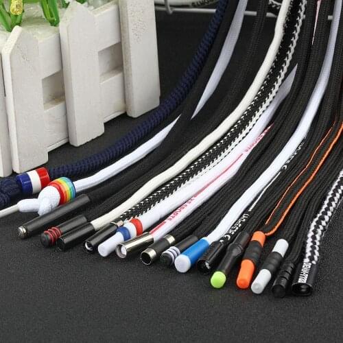 5pcs Sweatpants Drawstring Strap Metal Head Sports Pants Cotton Rope Belt Pants/Hoodies Accessories Diy Sewing Band Supplies