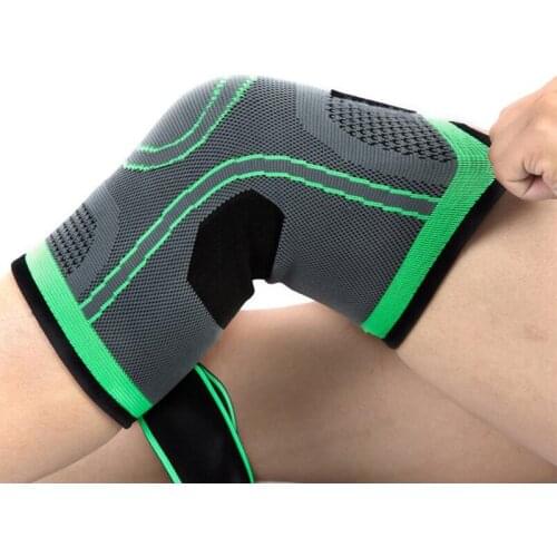 Huanwei Sports Running Basketball Football Knitting Knee Sleeve Support Protect Equipment Brace Bandage