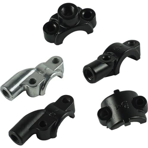 1Pair 22mm 7/8" Universal Motorcycle Handlebar Brake Clutch Master Cylinder Mirror Clamp Mount Bracket M10