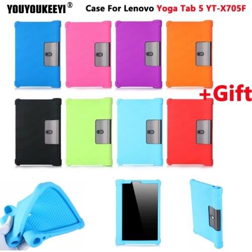 Prevent impact silicone sleeve Case for New Lenovo Yoga Tab 5 X705F 2019 Cover for Lenovo Yoga Smart Tab YT-X705 10.1inch tablet