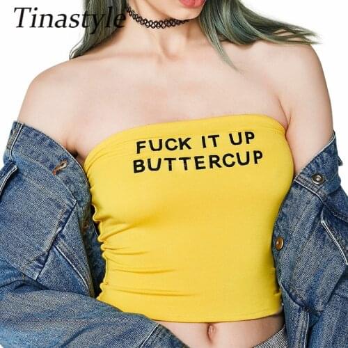 Tinastyle Embroidery Off Shoulder Crop Top Women Summer Croest Top Sleeveless Backless Cropped Tank Top Casual Beach Party Tops