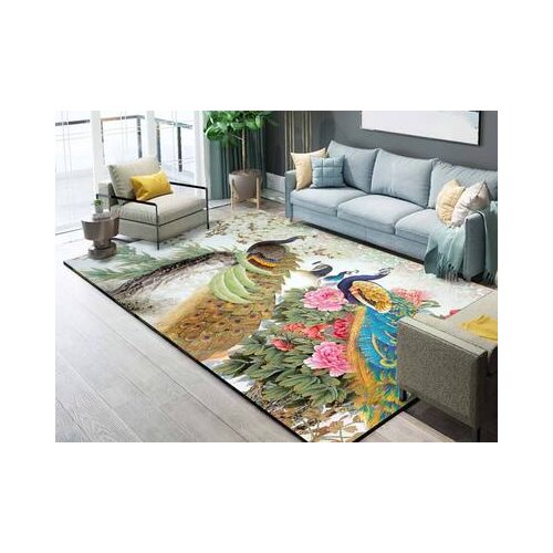 160*230cm Big Size Prayer Parlor Home Floor Mat Nordic Feather Carpet For Livingroom Bedroom Bedside Mat