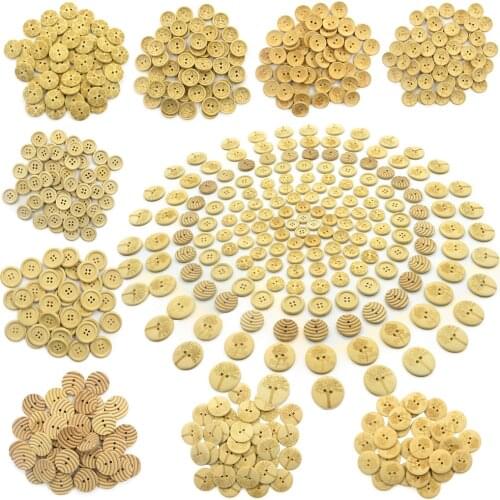 20pcs wooden Buttons for crafts scrapbooking accessories decorativos botones de madera para manualidades