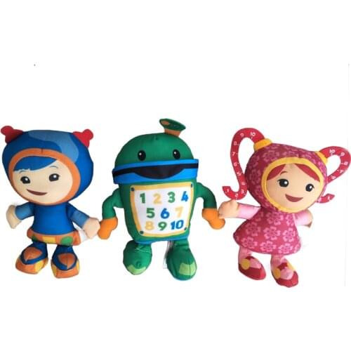3pcs/lot 20cm Team Umizoomi Bot MILLI Geo Plush Toys Doll Soft Stuffed Toys for Children Kids Christmas Gifts