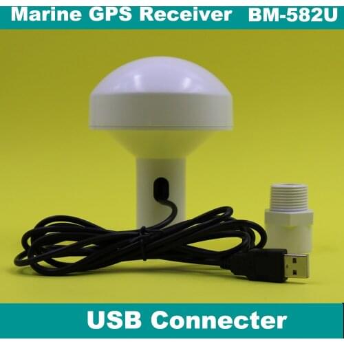 USB Marine GPS Receiver Antenna Boat ship GPS GNSS Antenna module, 9600bps, 4M Flash USB 2.0 Connector with screw tube,BM-582U