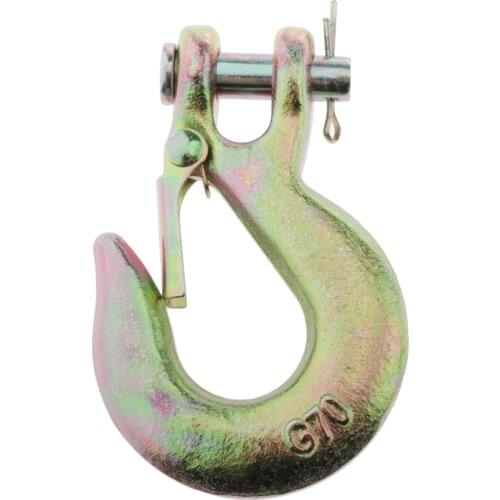 Safety Half-Link Latch Clevis Hook for 1/4" Synthetic Winch Rope 1.25Ton