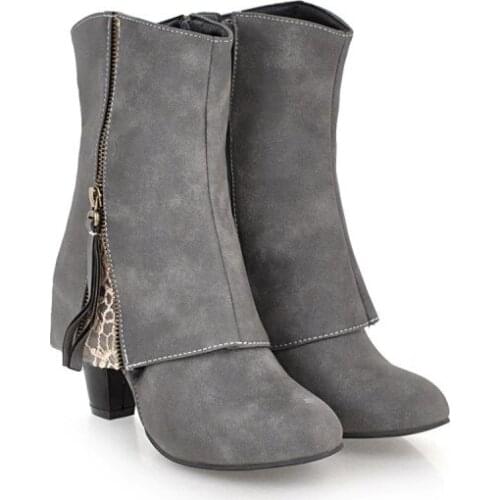 Oversized boots women shoes ankle boots for women ladies boots shoes woman winter Wedge heel matching mesh