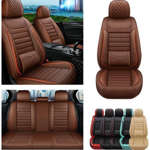 Car Seat Cover For Mercedes Benz S-Class W126 W140 S coupe R-Class Leather All season protection Car Seat Cushion Cover 5seat