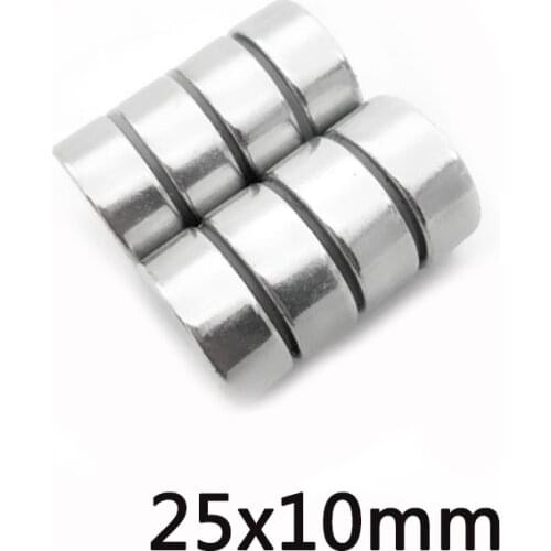 3/5/10PCS 25x10 mm Strong Cylinder Rare Earth Magnet 25mmX10mm Round Neodymium Magnets 25x10mm N35 Disc Magnet 25*10 mm