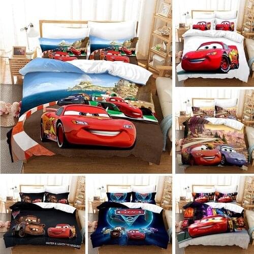 Disney Duvet Cover Sets Bedding Sets 3D Digital Printing Quilt Cover Cars Boy Gift