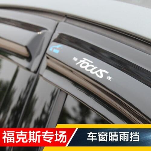 For Ford Focus 4dr 2012-2015-2018 High-quality ABS/ stainless steel Sunny rain special modified window weather rain eyebrow