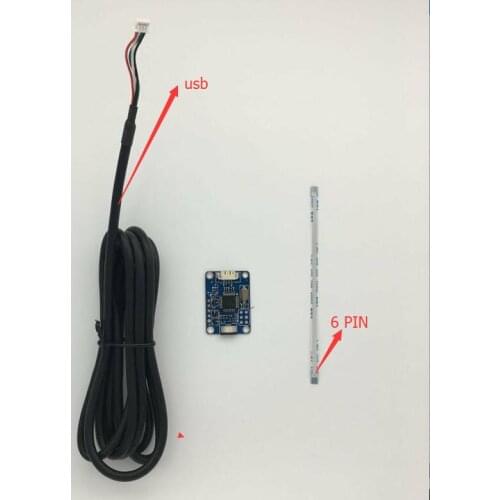 Capacitive touch screen 6PIN FPC usb control card Windows 7 8 10 free drive
