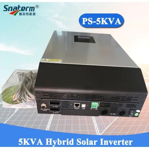 5000VA 4000W Pure Sine Wave Solar Power Inverter 48VDC Input 220VAC Output with AC charger&50A Solar PV Battery Charger home use