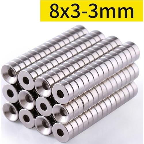Round Countersunk Neodymium Magnet Dia 8mm-25mm Strong With Hole Circular Magnet Powerful Rare Earth Magnetic Magnet